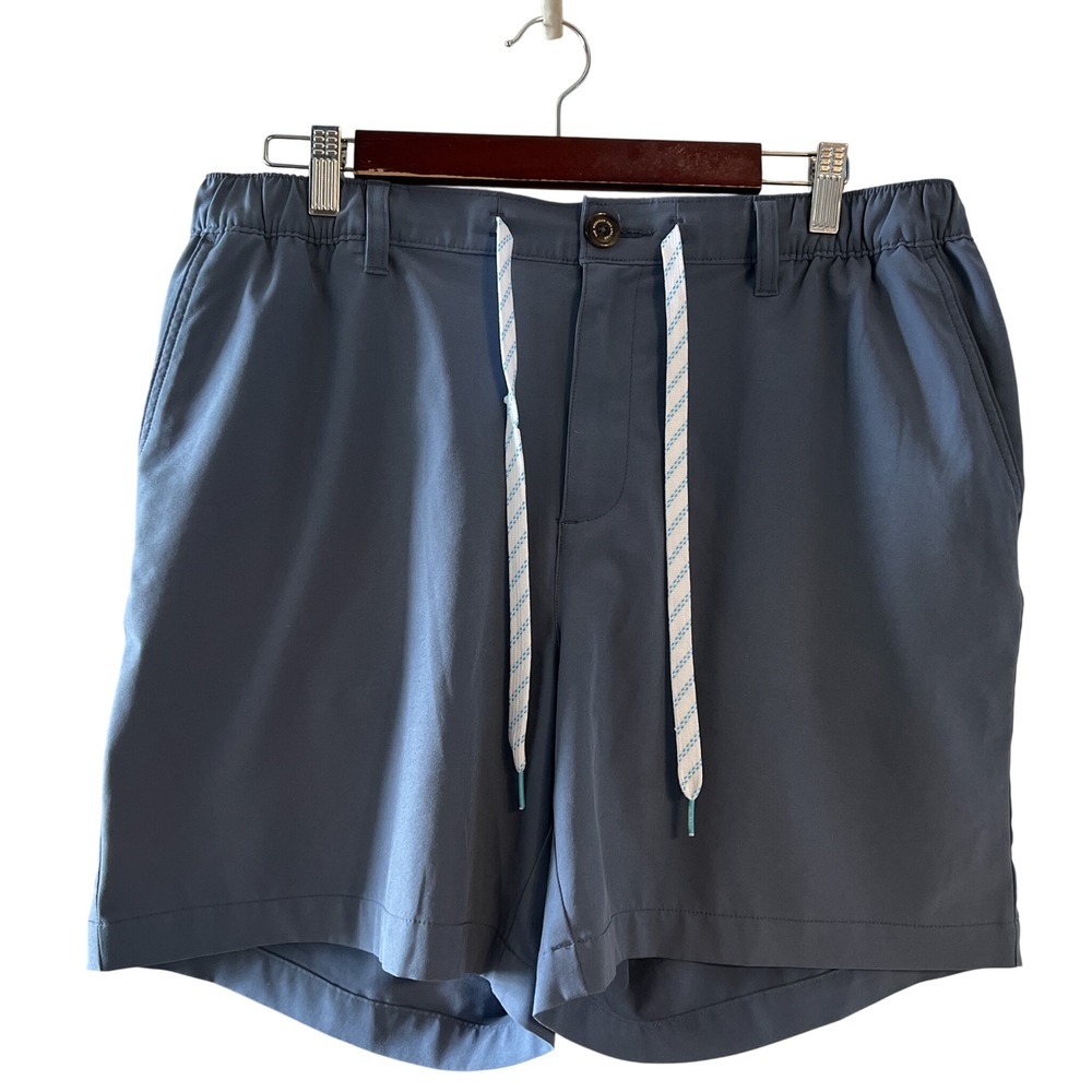 Chubbies Everywear Shorts Mens XL Blue 6 Inch Inseam Elastic Waist Stretch Golf